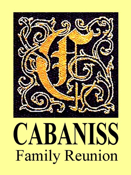    CABANISS Family Reunion 2016 T-shirt artwork  William B. Walters  design Amanda W. Crews   